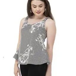 Floral Print Sleeveless Slim Fit Top-picture-34