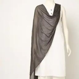 Crushed Dupatta with Beaded Hem-12