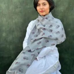 Women Block Print Cotton Stole-image-41