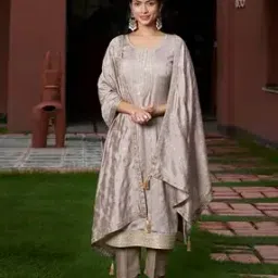 wedani Women Embroidered Straight Kurta Suit Set-picture-24