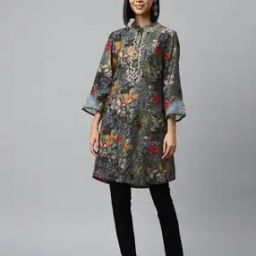Women Floral Print A-Line Tunic-image-66