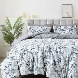 Floral Print Microfiber 150 GSM Single Bed Comforter -image-86