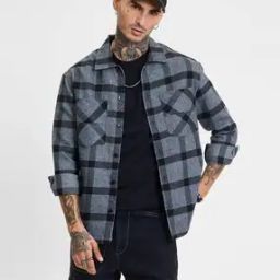 Men Checks Shacket-image-72