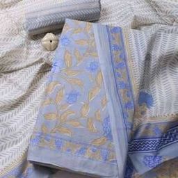 Women Floral Print 3-Piece Unstitched Dress Material-image-21