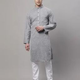 Micro Print Kurta with Patch Pocket-picture-17