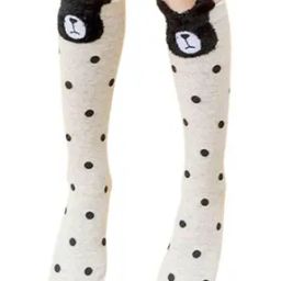 Girls Polka-dot Opaque Scoke-image-5