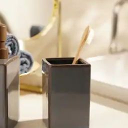 Glazed Stone Toothbrush Holder-image-77