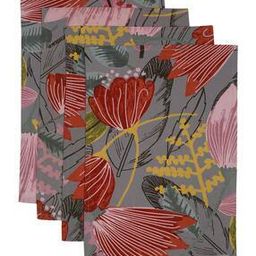 Set of 4 Floral Print Placemats-36