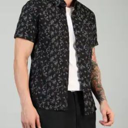 Shein Spread Collar Floral Print Relaxed Fit Shirt with Chest Pocket-image-22