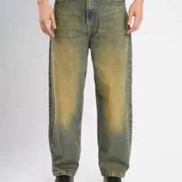 Men Washed Baggy Jeans-image-66