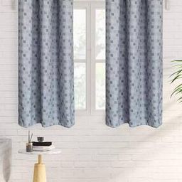 Set of 2 Geometric Print Blackout Window Curtains-image-9