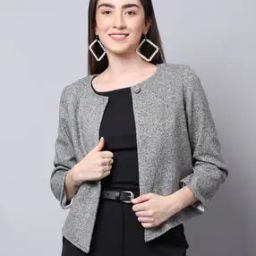 Front-Open Wool Jacket-image-89