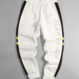 Boy Typographic Print Joggers with Drawstring Waist-48