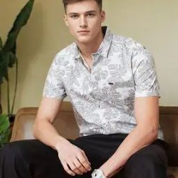 Men Printed Slim Fit Shirt with Patch Pocket-image-85