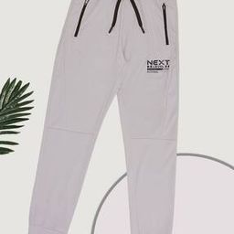 Boys Typographic Print Joggers with Drawstring Waist-picture-14
