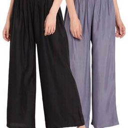 Pack of 2 Women Palazzos with Elasticated Waist-picture-37
