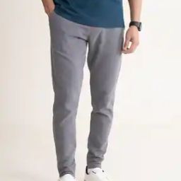 Premium Cotton Regular Fit Ottoman Texture Joggers-image-7