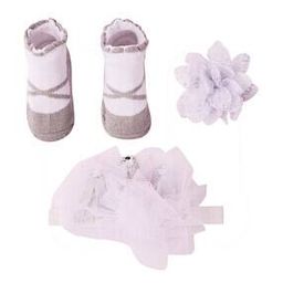 Knitted Socks & Hair Clip with Hair Band Set-image-30