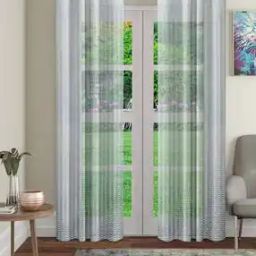 Set of 2 Sheer Long Door Curtains-1