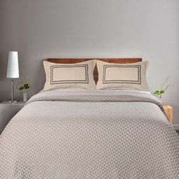 Textured Print Fitted King Size Bedsheet with Pillow Covers-4