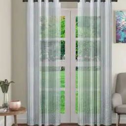 Set of 2 Chevron Pattern Long Door Curtains-43