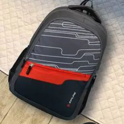 Colourblock Backpack with Adjustable Straps-image-85