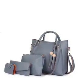 Women Set of 4 Shoulder Handbag with Detachable Strap-image-4