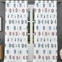 Floral Print Window Curtain-25