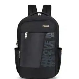 Typographic Print Backpack with Adjustable Strap-picture-2