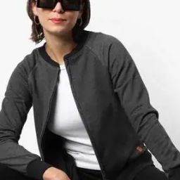 Zip-Front Sweatshirt with Raglan Sleeves-image-95