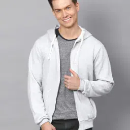 campus sutra Hooded Zip-Front Sweatshirt with Insert Pockets-picture-43