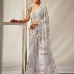 Women Embellished Saree-image-7