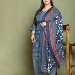 Women Floral Straight Kurta Set-image-30