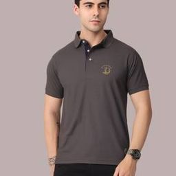 Polo T-shirt with Brand Print-image-98