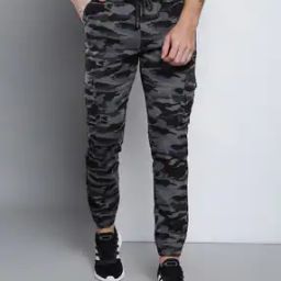 Camouflage Print Straight Fit Jogger Pants-image-47
