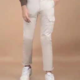 Men Slim Fit Pants with Insert Pockets-image-66