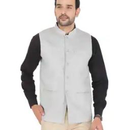 Textured Jacket with Welt Pockets-27