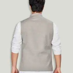 Men Regular Fit Nehru Jacket with Welt Pockets-10