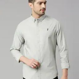 thomas scott Slim Fit Shirt with Button Down Collar-picture-4