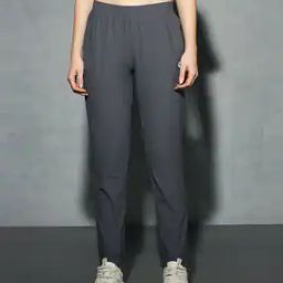 Women Fitted Joggers with Elasticated Waist-image-7