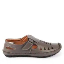 Strappy Sandals with Velcro Fastening-picture-22