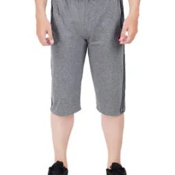 Textured 3/4th Shorts with Insert Pockets-picture-24