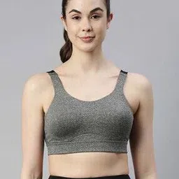Heathered Non-Wired Sports Bra-image-19