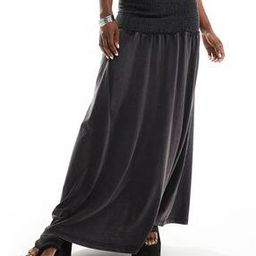 Women Low-Rise Flared Skirt with Shirred Waist-image-57