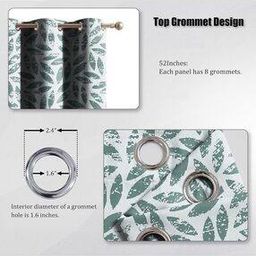 Pack of 2 Printed Blackout Door Curtains-image-97