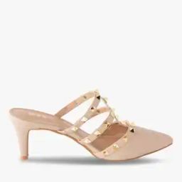 Embellished Kitten Heeled Sandals-9