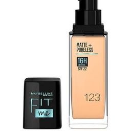 Fit Me Matte + Poreless Liquid Foundation SPF 22 - 123 Soft Nude-image-80