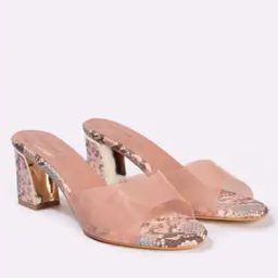 Women Reptilian Patterned Chunky Heels-image-88
