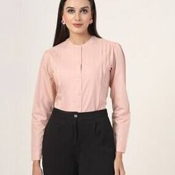 Women Regular Fit Shirt with Puff-Sleeves-image-99