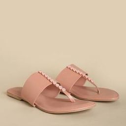 Embellished T-Strap Flat Sandals-image-29